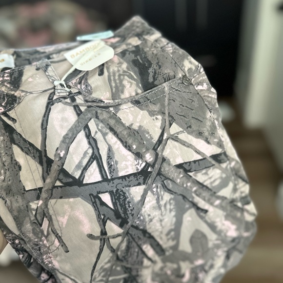 BAMBOO Pink and Gray Wide Leg Pants - Picture 9 of 9